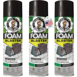 Leak Saver Foam Blaster AC Coil Cleaner for AC Unit, No Rinse Formula, 3PK, 18OZ