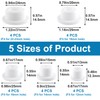 HINZIC 20PCS Bathtub Jet Covers in 5 Sizes, Heat-Resistant Silicone