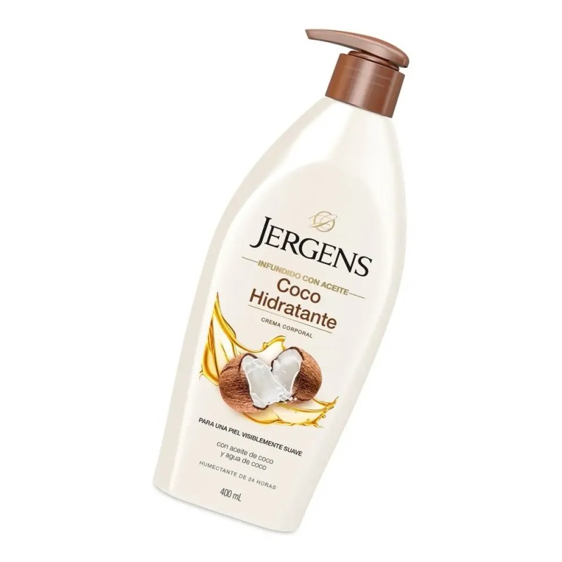 Jergens Crema Corporal Coco Hidratante Piel Suave 400ml