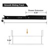 Frassie 17 Inch Under Desk Pull-Out Drawer with Lock Office