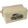 'Vintage Automobile' Canvas Wash Bag/Makeup Case (CS00044299)
