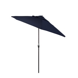 California Umbrella 7.5' Rd Casa Series Alum Patio Umbrella, Crank Lift, Auto Tilt, Navy