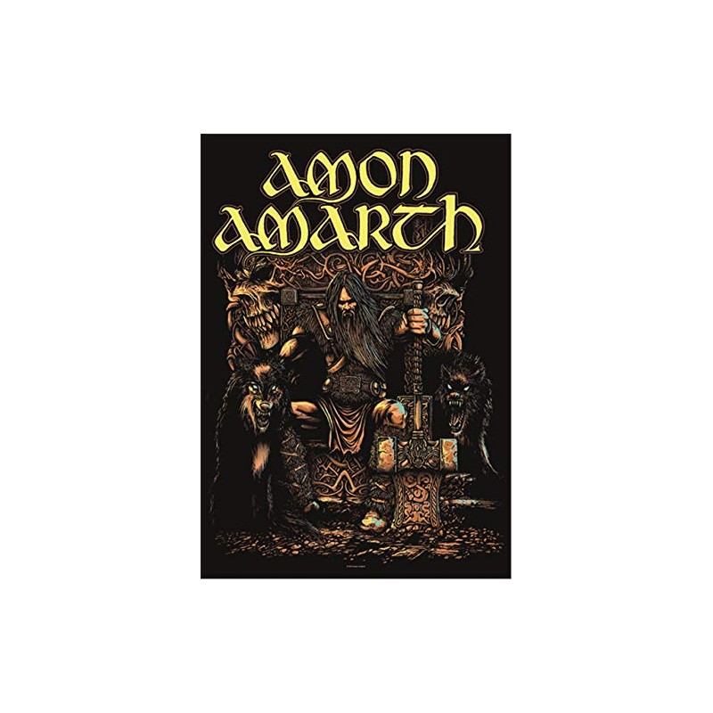 Heart Rock Original Flag Amon Amarth Thor, Fabric, Multicoloured, 110