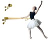 Athletic Bar Collared Ballet Brackets Single (Pair) Fixed Height Wall