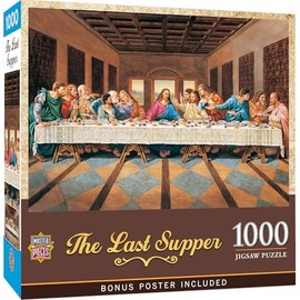 MasterPieces The Last Supper - Rompecabezas de 1000 piezas, rompecabezas desafiante para adultos