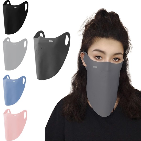 VEVE & MIKI Sun Protection Face Cover, Repeatedly Washable, Sun