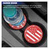2PCS Bling Car Cup Holder Coasters, 2.74'' American Flag Anti