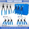Janhemei 12 Piece Snap Ring Pliers Set, Transformable Internal/External Retaining