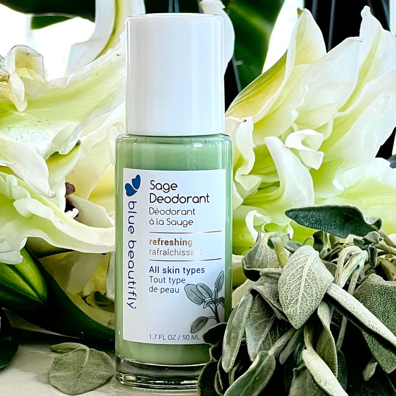 Blue Beautifly Sage Natural Deodorant for Women & Men -