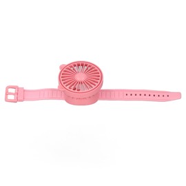 VGEBY Cute Watch Fan, Cute USB Charger with Adjustable Angle, USB Fan Bracelet for Home Coral Red Electronic Toy