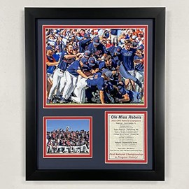 Legends Never Die, Inc. Ole Miss Rebels | 2022 CWS National Champions | 12"x15" Framed Photo Collage