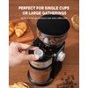 SHARDOR Electric Burr Coffee Grinder 2.0, Adjustable Burr Mill with