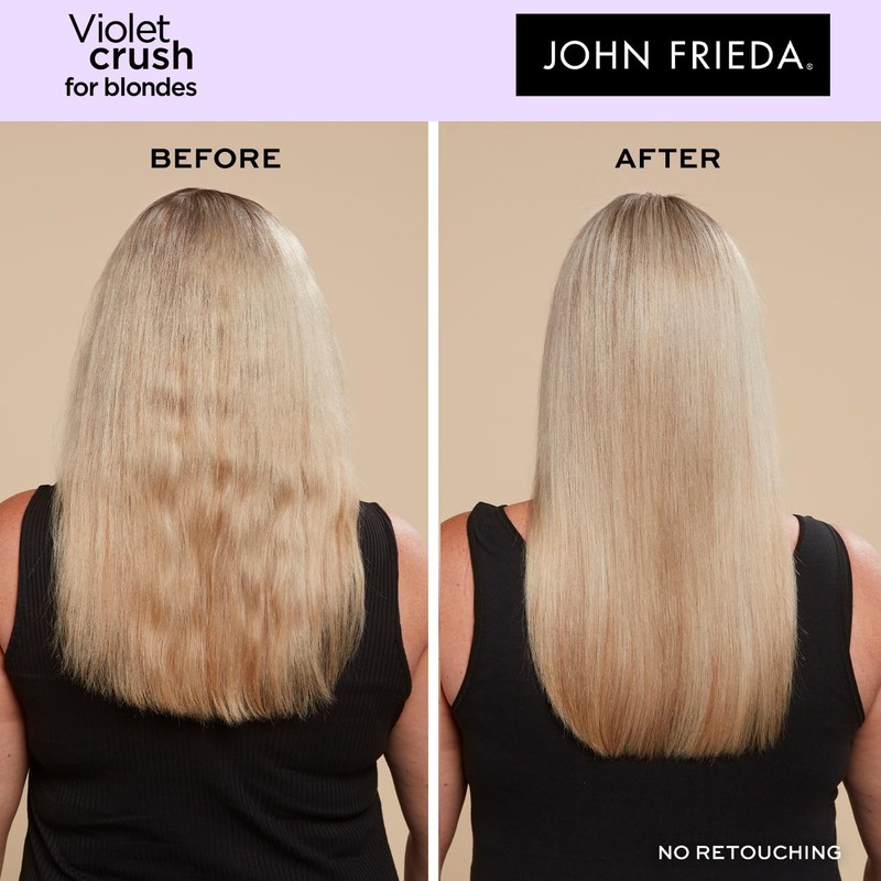 John Frieda Violet Crush Purple Shampoo and Purple Conditioner Bundle,