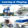 Airplane Toy Set with Trucks, Helicopter, Planes, Signs and Airport