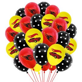 Luclay Hot Whels Balloons, Racing Car Party Decorations, 15Pcs Latex Balloons - Birthday Decorations, Birthday Party Supplies for Hot Whel Party Decorations for Boys Kids Birthday Party
