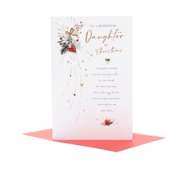UK Greetings Christmas Card for Daughter - Sentimental Design