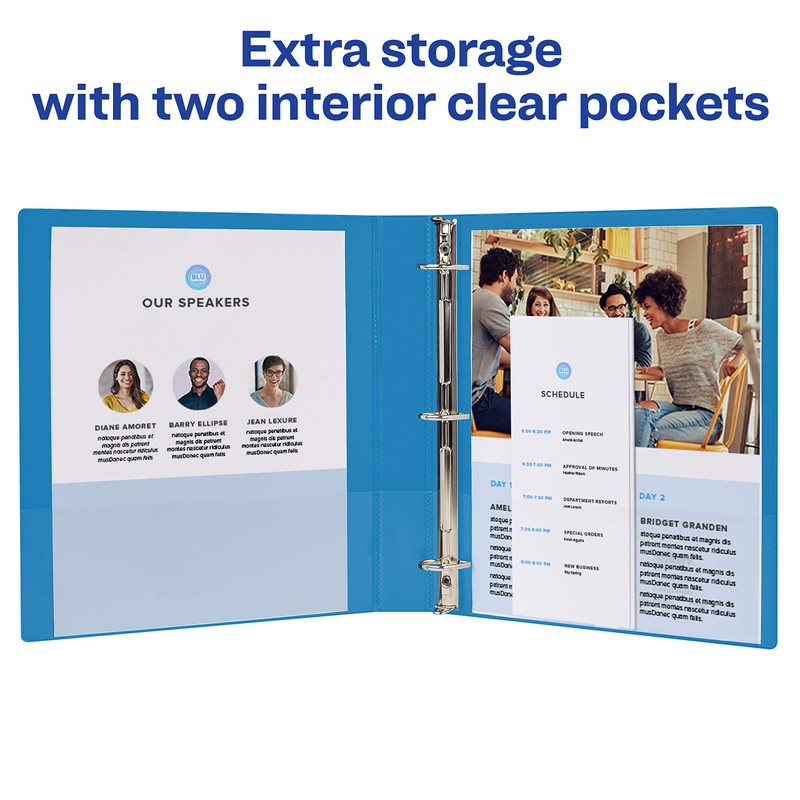 Avery Economy Binders with Round Rings - COLORS, Model: 03400