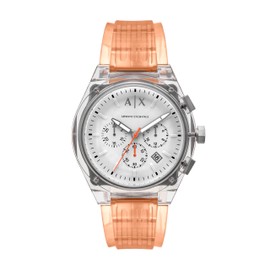 A|X Armani Exchange AX4164 Men's Watch, Orange, orange