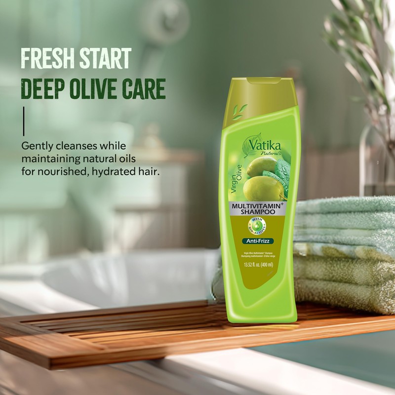 Vatika Naturals Olive Shampoo & Conditioner | Virgin Olive Oil