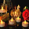 Pandaing Lasts 2X Longer Flameless Tealight Candles [100 Pack, Batteries