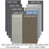 Piowio 30 Pcs 1000-12000 Wet Dry Sandpaper 1000 1200 1500