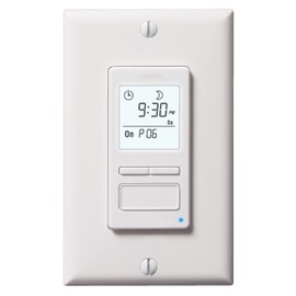 Honeywell Home RPLS740B ECONOswitch 7-Day Solar Programmable Switch, Lights and Motors, Indoor and Outdoor, Energy Saving, White
