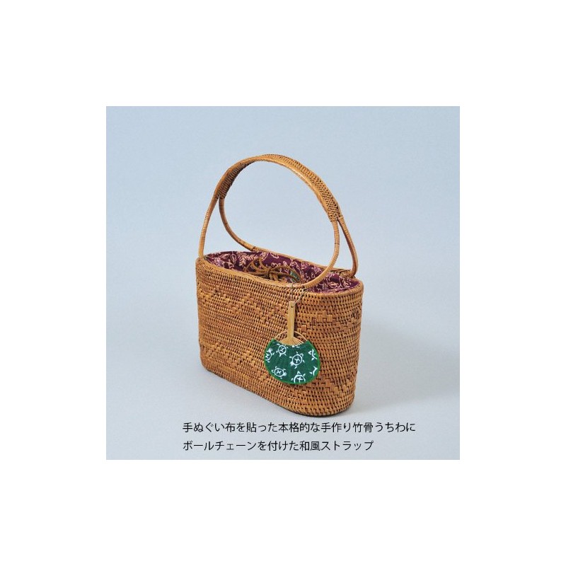 MIE 団扇 [Unisex] of beans utiwa Strap Arabesque
