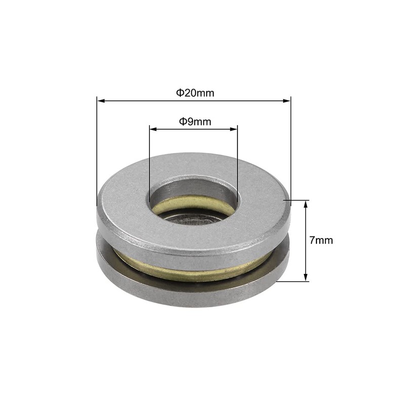 sourcing map F9-20M Thrust Ball Bearings 9mm x 20mm x