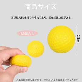 YUWENW Golf Balls Golf Equipment Set of 12 Golf Indoors Outdoor Soft Won't Break Walls and Furniture for Practice, Distance, Feel and Improve Approach at Home, Ball, Training Ball, Approach & Shot