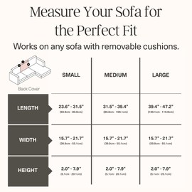 Nolan Interior Magic Sofa Cover - Classic Jacquard Back Couch Cover - Pet Proof, Easy Install, Stretchy Slipcover - Large, Jade White