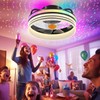 Flush Mount Ceiling Fan with Light - Small Low Profile