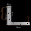 ExcInter 2PCS 150 x 150 mm Stainless Steel Angle Plate