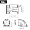 SPELAB 3.0" V-Band Cast Turbo Elbow Downpipe Adapter 304 Stainless