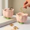 Flower Shape Storage Box Innovative Cute Resin Storage Decorative Ornament