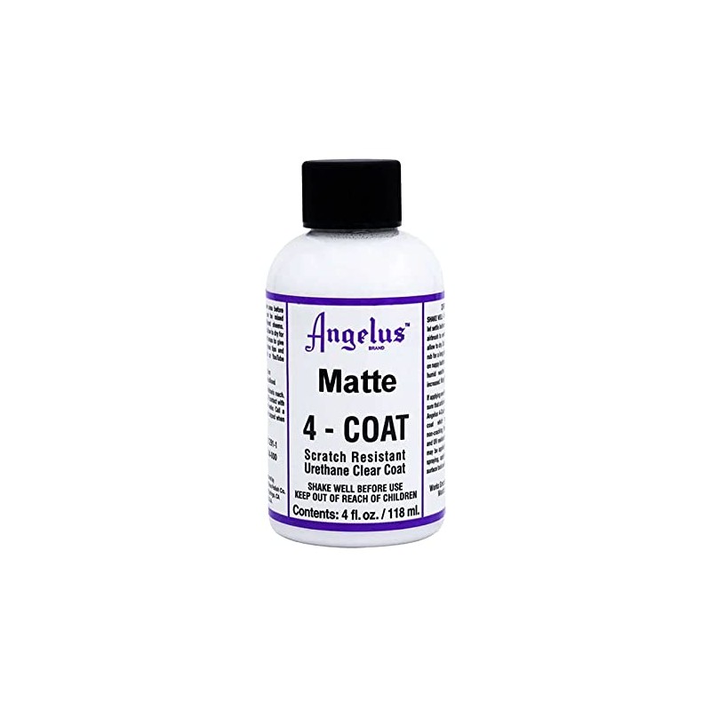 Angelus 4-Coat Finisher, 1 Ounce Bottle, Matte (902-01-000)