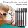 Prong Chisel Slot Punch DIY Cutter Portable Leather Cutting Tool