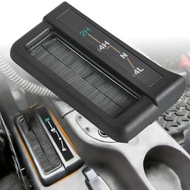 Cubierta del bisel de la palanca de cambios para la caja de transferencia, indicador de cambio de marchas, panel de moldura del selector, cubierta del tablero, compatible con Jeep Cherokee X