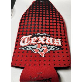 Texas "The Lone Star State " Collectible Bottle Cooler/Koozie (8") Heavy Duty