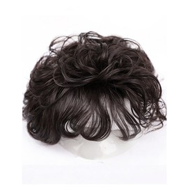 Osom Wig Women's Hair Wave Crown Part Wig, 1 Piece, Black / 오솜 가발 여자 헤어 웨이브 정수리 부분가발, 1개, 블랙