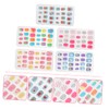 Healvian 120 Pieces Cartoon Nail Art Patches 5 Boxes Child
