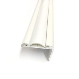 QPN White Vinyl 7/8" Insert Molding Trim Screw Cover RV Camper Travel Trailer (100 ft, White)