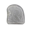 R Monogram Alphabet Letter Plastic Craft Mold use with Concrete
