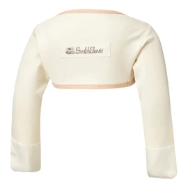 ScratchSleeves | Stay-on Scratch Mitts for Itchy Toddlers | Cream/Cappuccino | 12-18m