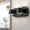 URSOLA 2 Light Bathroom Vanity Light, LED Black Bathroom Light