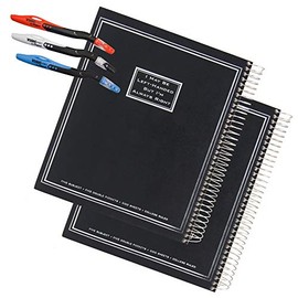 2 Left-Handed Five Subject College Ruled Notebooks With "I May Be Left-Handed But I Am Always Right" Saying Plus 3 Left-Handed Visio Pens