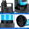 BOMGIE 1/2 HP 2980 GPH Submersible Sump Pump, Clean/Dirty Water