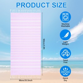 flintronic Oversized Lightweight Beach Towel, Extra Large Thin Sand Free Towels, Suitable for Travel Swim Pool Camping, for Adults Women Men
