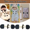 DHER 4 Pairs Leather Buttons Toggle Buttons Wooden Buttons Closure