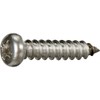 Trusco Y835-0420 Pan Head Tapping Screws, 1 Type A, Stainless