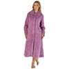 Slenderella Ladies Button Up Dressing Gown Super Soft Waffle Fleece